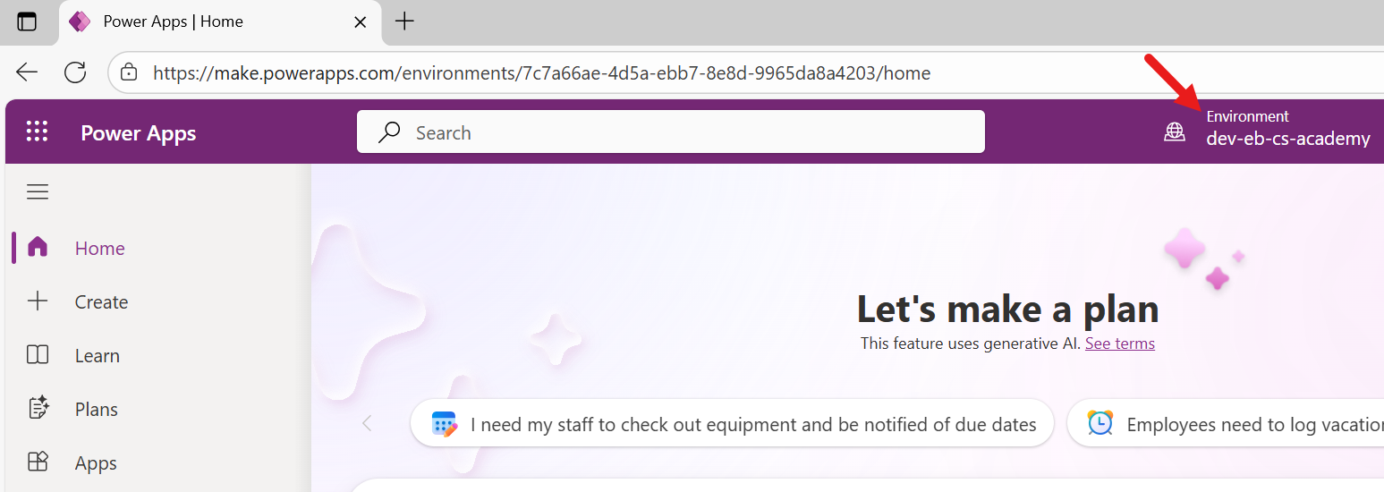 make.powerapps.com으로 이동