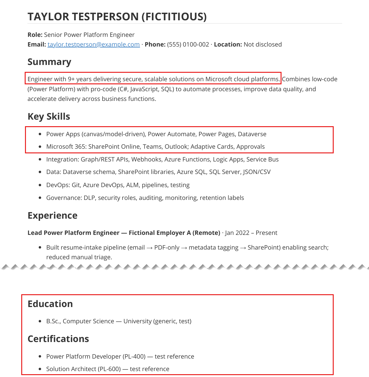 Resume 파일에서 자격증 검증