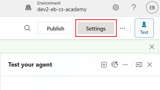 Select Settings