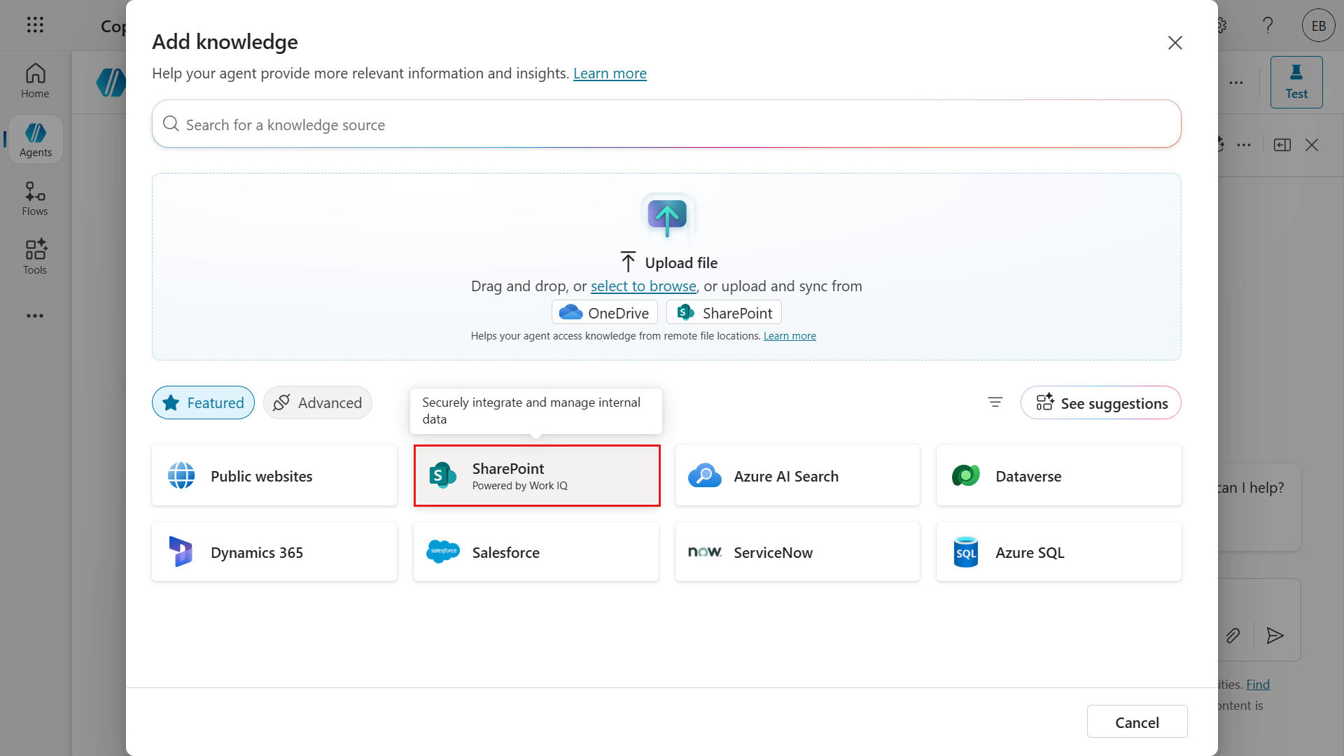 Select SharePoint