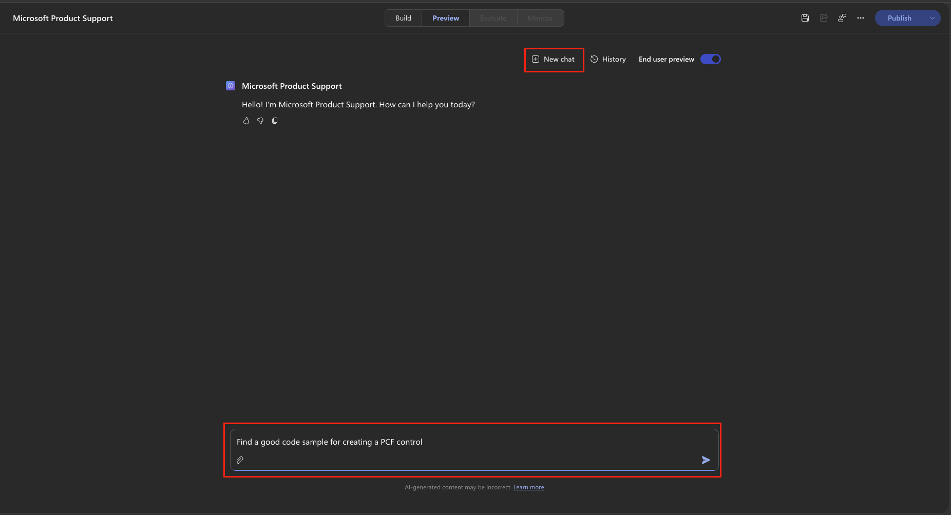 New chat