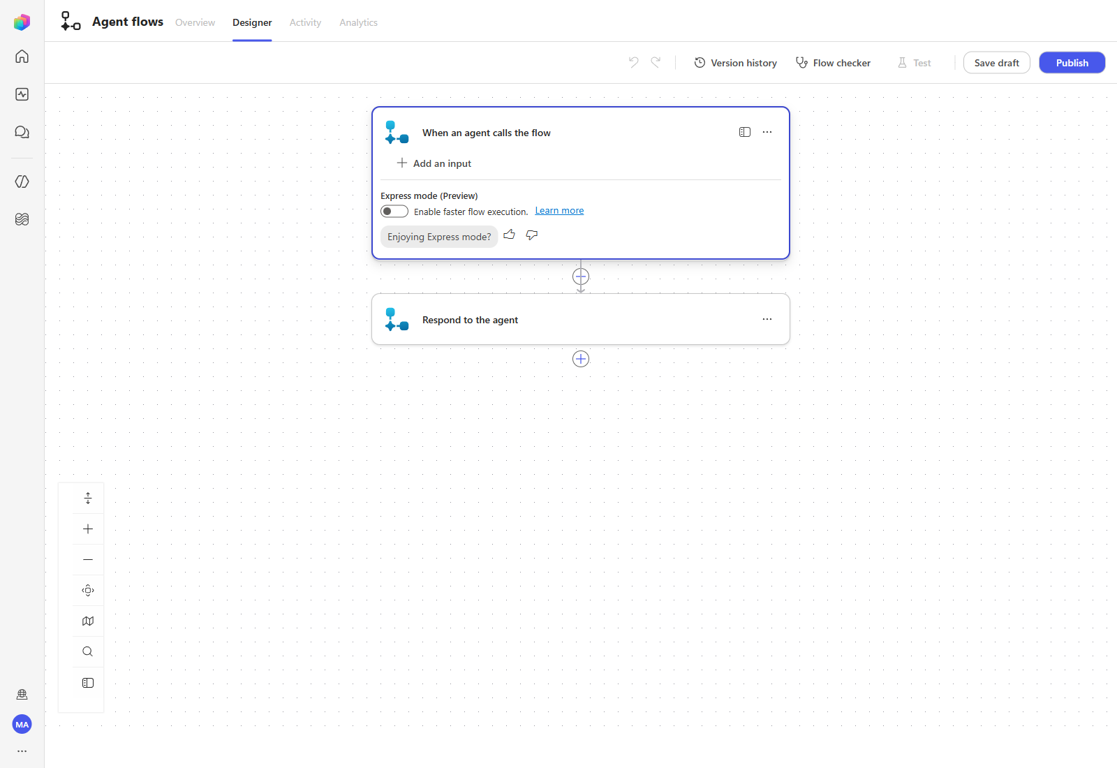 The trigger card expanded with the Add an input link